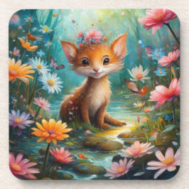 Magische paddestoelen bier onderzetter