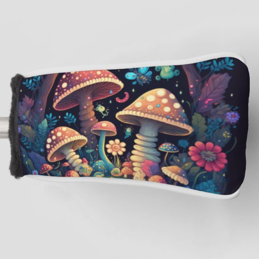 Magische paddestoelen golfheadcover (Voorkant)