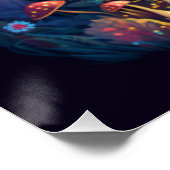 Magische paddestoelen perfect poster (Hoek)