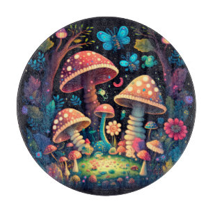 Magische paddestoelen snijplank
