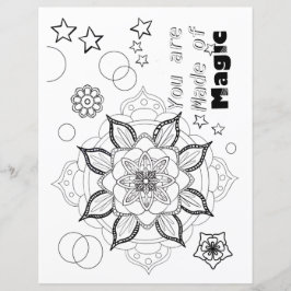 Magische pagina voor het kleuren van volwassenen