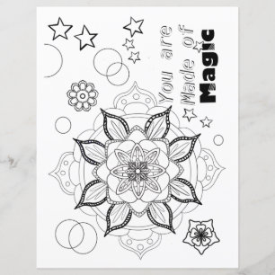 Magische pagina voor het kleuren van volwassenen