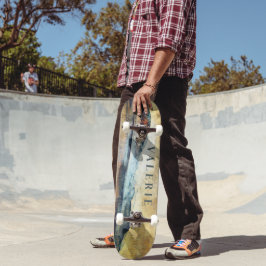 Magische paradijse bergen Kunst monogrammen Persoonlijk Skateboard