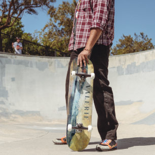 Magische paradijse bergen Kunst monogrammen Persoonlijk Skateboard