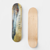 Magische paradijse bergen Kunst monogrammen Persoonlijk Skateboard (Voorkant)