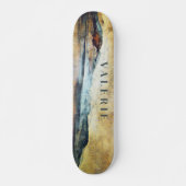 Magische paradijse bergen Kunst monogrammen Persoonlijk Skateboard (Voorkant)