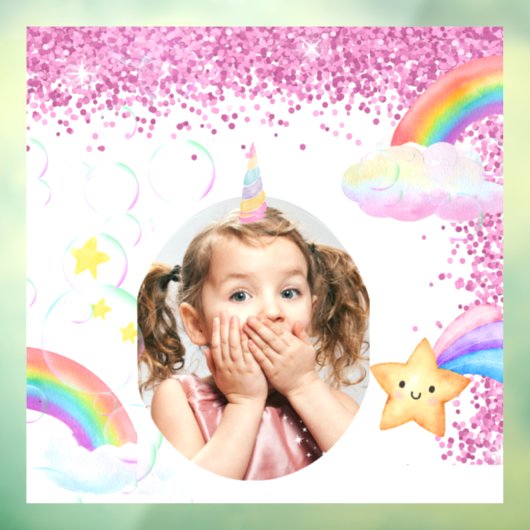 Magische partij foto venster vastklampen raamsticker (Vel 3)