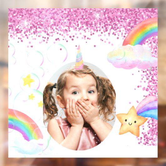 Magische partij foto venster vastklampen raamsticker (Vel 2)