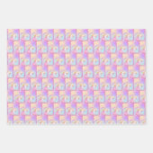 Magische Party Wrapping Paper Flat Sheet Set van 3 (Voorkant)
