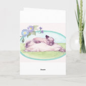 Magische Pasen Bloem Fairy en Chick Feestdagen Kaart (Achterkant)