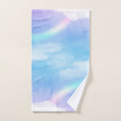 Magische pasta's en regenboog bad handdoek (Handdoek)