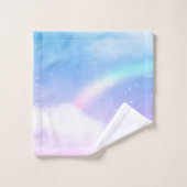 Magische pasta's en regenboog bad handdoek (Wasdoekje)