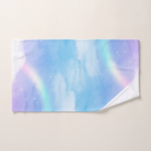 Magische pasta's en regenboog bad handdoek (Handdoek)