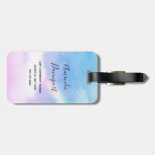 Magische pasta's en regenboog bagagelabel (Achterkant horizontaal)