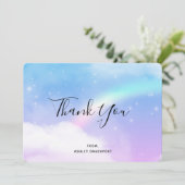 Magische pasta's en regenboog bedankkaart (Staand voorkant)