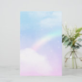 Magische pasta's en regenboog briefpapier (Staand voorkant)