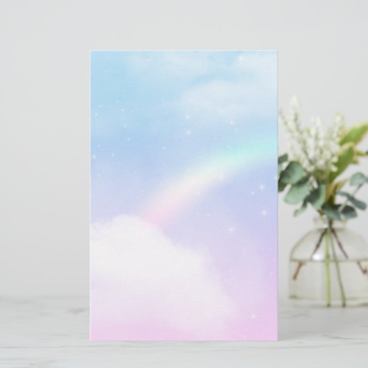 Magische pasta's en regenboog briefpapier (Staand voorkant)