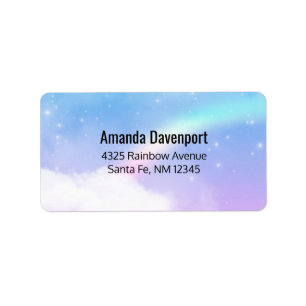 Magische pasta's en regenboog etiket