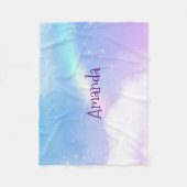 Magische pasta's en regenboog fleece deken (Voorkant)