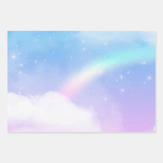 Magische pasta's en regenboog inpakpapier vel (Voorkant 3)