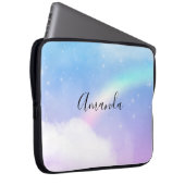 Magische pasta's en regenboog laptop sleeve (Voorkant Rechts)