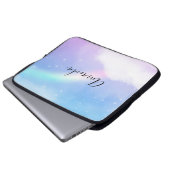 Magische pasta's en regenboog laptop sleeve (Voorkant onderkant)