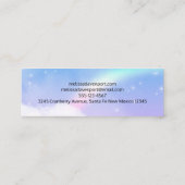 Magische pasta's en regenboog mini visitekaartje (Achterkant)