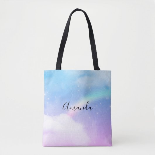 Magische pasta's en regenboog tote bag (Voorkant)