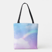 Magische pasta's en regenboog tote bag (Achterkant)