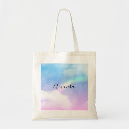 Magische pasta's en regenboog tote bag (Voorkant)