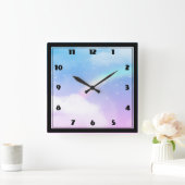 Magische pasta's en regenboog vierkante klok (Huis)