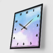 Magische pasta's en regenboog vierkante klok (Hoek)