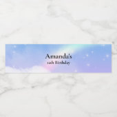 Magische pasta's en regenboog waterfles etiket (Enkel label)