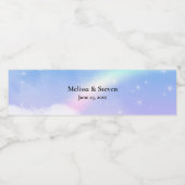 Magische pasta's en regenboog waterfles etiket (Enkel label)