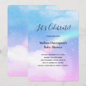 Magische pasta's en regenboogBaby shower Kaart (Voorkant / Achterkant)