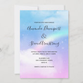 Magische pasta's en regenboogbruiloft kaart (Voorkant)