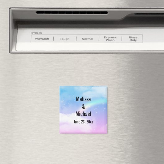 Magische pasta's en regenboogbruiloft magneet (Insitu (Vaatwasser))