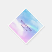 Magische pasta's en regenboogbruiloft servet (Hoek)