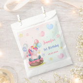 Magische pastei Unicorn Rainbow Birthday Bedankzakje (Geknipt)
