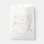 Magische pastei Unicorn Rainbow Birthday Bedankzakje (Voorkant)