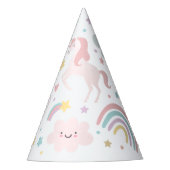 Magische pastei Unicorn Rainbow Birthday Feesthoedjes (Voorkant)