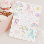 Magische pastei Unicorn Rainbow Birthday Kaart