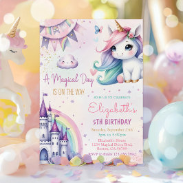 Magische pastei Unicorn Rainbow Birthday Kaart
