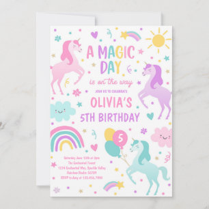Magische pastei Unicorn Rainbow Birthday Kaart