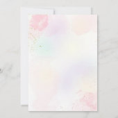 Magische pastei Unicorn Rainbow Birthday Kaart (Achterkant)