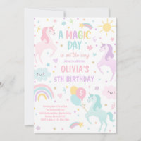 Magische pastei Unicorn Rainbow Birthday