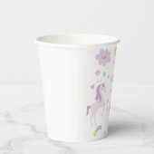 Magische pastei Unicorn Rainbow Birthday Papieren Bekers (Rechts)