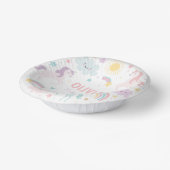 Magische pastei Unicorn Rainbow Birthday Papieren Kommen (Gebogen)