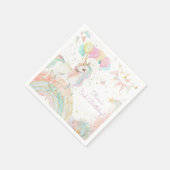 Magische pastei Unicorn Rainbow Birthday Servet (Hoek)