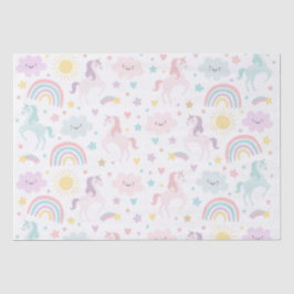 Magische pastei Unicorn Rainbow Birthday Tissuepapier